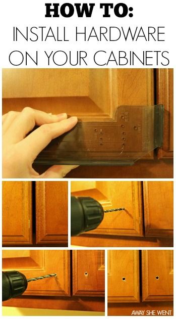 DIY Project: How to Install Hardware on Your Kitchen Cabinets...it's easier than you might think! Junk House, Cabinet Hardware Installation, Installing Kitchen Cabinets, Cabinets Makeover, Kitchen Knobs, Decor Hacks, Kitchen Cabinets Makeover, New Kitchen Cabinets, Kitchen Cabinet Hardware