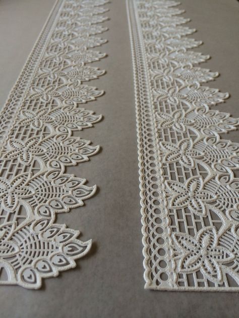 WHITE Cake Lace 3D Edible Lace ready to use by TheFancyThings, $16.00 Sugar Veil, Sugar Lace, Lace Fancy, Edible Lace, Vintage Steampunk, 3d Cake, Chocolate Design, Cake Lace, Gatsby Wedding