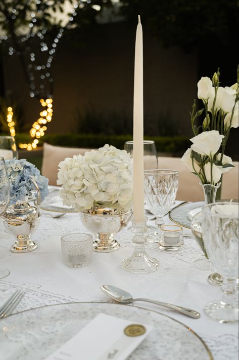 Pencil candle holder, white, gold and blue Open Air Wedding, Gold And Blue, Vintage Candles, Open Air, Wedding Table, Candle Holder, Candle Holders, Pencil, White Gold