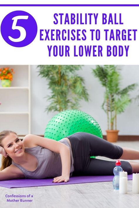 15 minute Lower Body stability ball workout Do at home. Blast your lower body with these 5 moves #StabilityBall #LowerBody #15minutes #5Moves #AtHomeWorkouts #StrengthTraining Stability Ball Workout, Ball Exercise, Hip Flexor Exercises, Stability Ball Exercises, Ball Workout, Mother Runner, Hip Flexor Stretch, Stability Ball, Shoulder Muscles