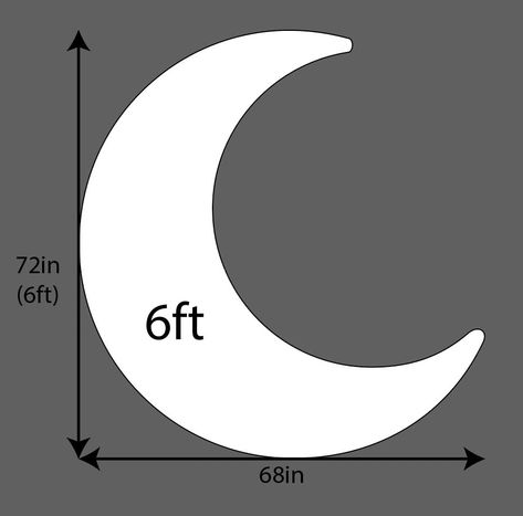 "THIS IS NOT A PHYSICAL ITEM. Nothing will be shipped to you. This listing is for the 6ft Half Moon (Crescent shape) digital template to help you build your own backgrounds/props. A cloud and base template is also included. These templates are formatted to be printed on US letter size paper: 8.5 x 11\". The templates were made to be printed with a normal home printer, No large format printer required. All pages for each template are numbered. Included: A zip file which contains PDF files of the templates with pictures and instructions. THIS IS NOT A PHYSICAL ITEM. Nothing will be shipped to you. ---------------------- TERMS OF USE ---------------------- I kindly request you do not share, re-sell or redistribute this product in any form. Refunds are not available for this product due to the Half Moon Backdrop, Base Template, Diy Backdrop Stand, Moon Backdrop, Gender Reveal Baby Shower Themes, Prom Themes, Photo Frame Prop, Dance Themes, Moon Baby Shower