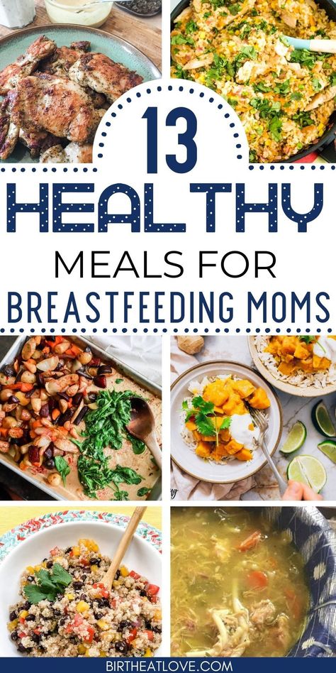 Meals For Breastfeeding Moms, Breastfeeding Meals, Healthy Breastfeeding Meals, Lactation Foods, Food For Breastfeeding Moms, Breast Milk Production, Breastfeeding Nutrition, Breastfeeding Snacks, Breastfeeding Foods