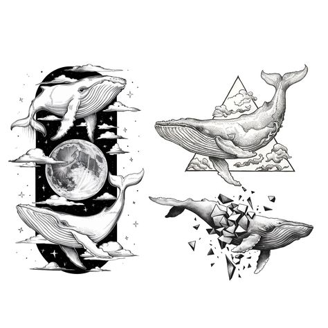 Dive into the mystical depths of the sea with our whale tattoo designs. You will receive 64 sketches (1 archive) Orca Sketches, Whale Tattoo Ideas, Whale Tattoo Design, Tattoo Whale, Whale Sketch, Tattoo Sea, Sea Elements, Whale Tattoo, Whale Drawing