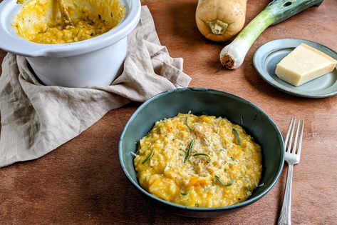 Slow Cooker Dal, Butternut Risotto, Leek Risotto, Vegetarian Risotto, Easy Risotto, Lemon Spaghetti, Edible Christmas Gifts, Squash Risotto, Butternut Squash Risotto