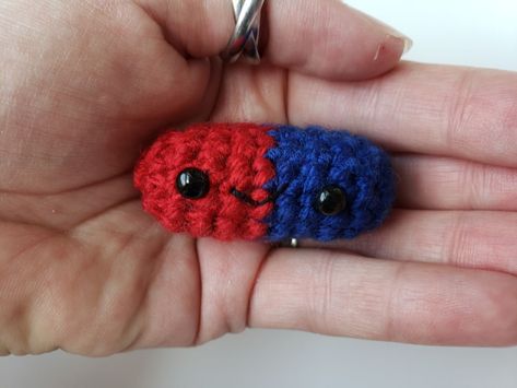 Chill Pill Crochet Pattern, Pill Crochet Pattern, Pill Crochet, Take A Chill Pill, Mini Amigurumi, Scrap Yarn, Chill Pill, Crochet Amigurumi Free Patterns, Quick Crochet