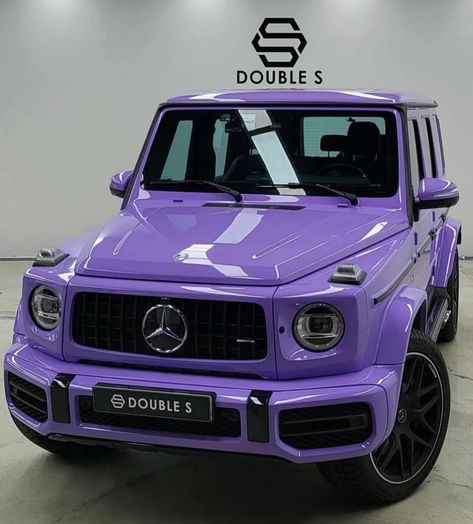 Black G Wagon, Custom Wheels Cars, Purple Vinyl, مرسيدس بنز, Dream Cars Mercedes, Purple Car, Mercedes G Wagon, Car Modification, Girly Car