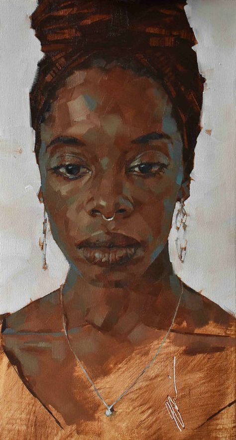 Acrylic Portrait Painting, Gcse Art Sketchbook, Portraiture Painting, Black Art Painting, Eclectic Art, Realistic Paintings, April 2012, Women Art, Afro Art