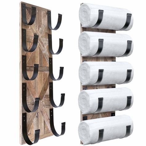 PRICES MAY VARY. 【 Farmhouse Towel Holder Wall Mounted 】We designed our rustic towel holder for bathroom wall to be bold and striking. Its generous size allows the gorgeous inlaid design to take center stage in your bathroom farmhouse decor. 【 Inviting Country Bathroom Decor 】Autumn Alley farmhouse towel racks for bathroom are perfectly at home in country, cabin, rustic, industrial, western, lodge and cabin decors. Thoughtfuly designed to feel old fashioned yet updated and modern. 【 Unique Mix o