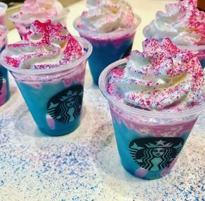 Starbucks Unicorn Frappuccino – Official Menu Item Coming April 19th! | Starbucks Secret Menu Starbucks Drinks Unicorn, Starbucks Unicorn Frappuccino, Unicorn Frappe, Unicorn Frappuccino, Frappuccino Starbucks, Starbucks Secret Menu Recipes, Secret Starbucks Recipes, April April, Secret Starbucks Drinks