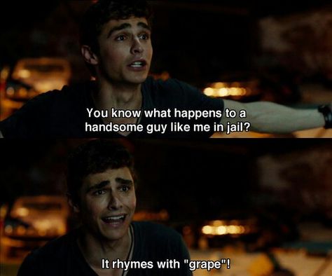 21 jump street! Rhymes with grape haha Jump Street, Dave Franco, Friend Stuff, 21 Jump Street, Favorite Movie Quotes, Movie Quotes Funny, Tv Quotes, Celebrity Dads, About Time Movie