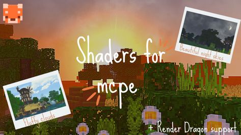 Three amazing shaders for bedrock/pe and they work with render dragon which is awesome!! #minecraft #shaders #minecraftsurvival #minecraftbuild #minecraftaesthetic #aesthetic #art #gaming #youtube Minecraft Bedrock Shader, Minecraft Mods Aesthetic, Minecraft Mobile, Modded Minecraft, Mod Aesthetic, Minecraft Addons, Minecraft Shaders, Beautiful Night Sky, Minecraft Survival