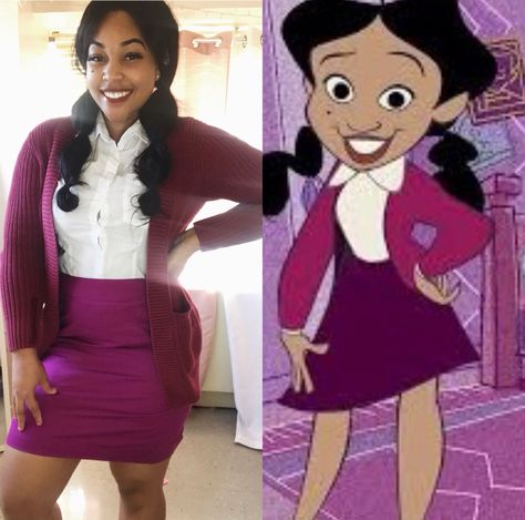 Penny Proud Halloween Costume Penny And Dijonay Costumes, Penny Proud Cosplay, Penny Proud Halloween Costume, Penny Proud And Dijonay Costume, Proud Family Halloween Costumes, Proud Family Costume, Penny Proud Costume, Academic Advice, Penny Proud