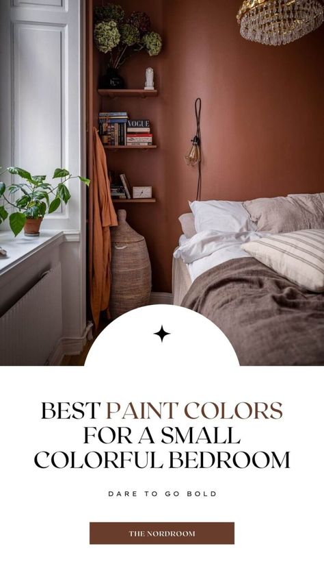 Color Schemes For The Bedroom, Fun Bedroom Colors, Small Room Paint Colors, Guest Room Paint Color Ideas, Small Bedroom Colors, Color Drenching Bedroom, Paint Color Bedroom, Small Room Paint Color, Small Room Colors