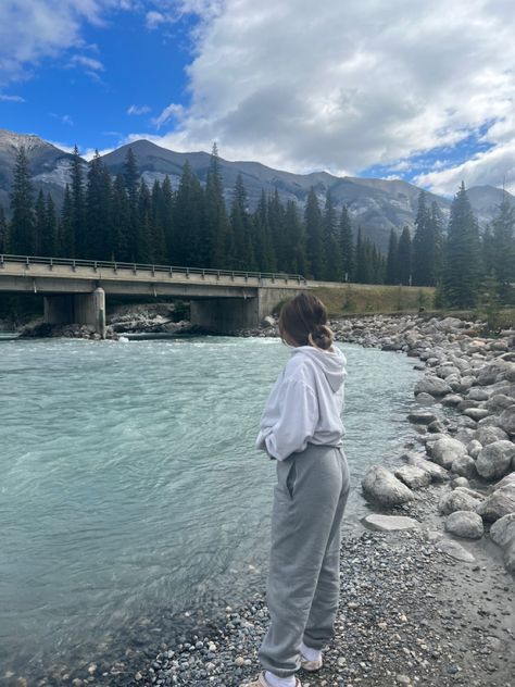 #alberta #canada #canadianrockies #aesthetic #cozyfits #comfy #sweatpants #nike #crocs Nike Crocs, Sweatpants Nike, Comfy Sweatpants, Canadian Rockies, Cozy Fits, Alberta Canada, New Beginnings, Sweatpants, Natural Landmarks