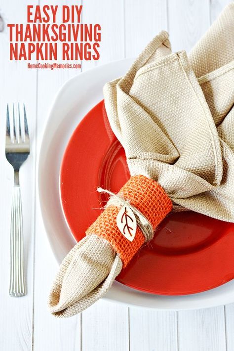 Thanksgiving Napkin Rings Diy Fall, Fall Napkin Rings, Turkey Napkin Rings, Diy Napkin Rings, Rings Craft, Rings Tutorial, Thanksgiving Videos, Wooden Leaves, Thanksgiving Napkin Rings