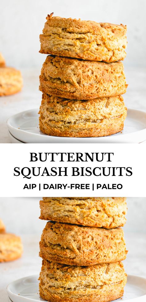 Aip Biscuits, Butternut Squash Whole, Squash Biscuits, Squash Flour, Spiced Butternut Squash, Paleo Biscuits, Butternut Squash Puree, Aip Paleo Recipes, Gluten Free Biscuits