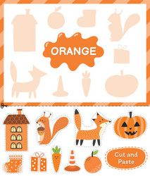 Orange Activities For Toddlers, Color Sorting Activities, Activity For Toddlers, Kindergarden Activities, Preschool Colors, Preschool Activities Toddler, Baby Learning Activities, Preschool Art Activities, Educational Games For Kids