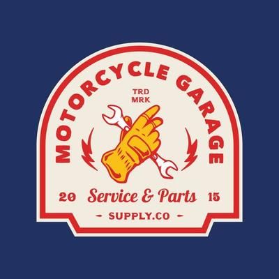 Vintage Motorcycle Garage Logo Badge Hand made Vector Illustration 5145158 Vector Art at Vecteezy Speed Shop Logo Vintage, Vintage Auto Shop Logo, Vintage Logos Ideas, Vintage Mechanic Logo, Retro Construction Logo, Rugged Logo Design, Retro Merch Design, Retro Logo Ideas, Badges Design Ideas