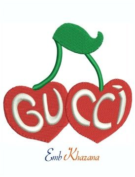 Buy Gucci Cherry Logo Embroidery Dst Pes File online in USA Gucci Cherry, Clothing Logos, Cherry Logo, Internet Logo, Logo Basketball, Clothing Brand Logos, Coffee Shop Logo, Batman Wonder Woman, Football Team Logos