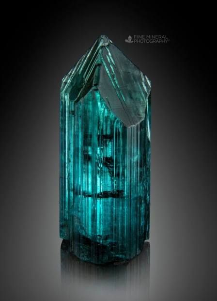 Indicolite Indicolite is a blue to blue-green variety of tourmaline. Its vibrant color makes it a popular choice for gemstones and jewelry. Indicolite is prized for its beauty, rarity, and the range of blue hues it can exhibit, from light to deep blue. It is found in various locations around the world, including Brazil, Africa, and Afghanistan. Female Giant, Indicolite Tourmaline, Fine Minerals, Cool Rocks, Rock Collection, Minerals And Gemstones, Gems Jewelry, Rock Crystal, Crystals Minerals