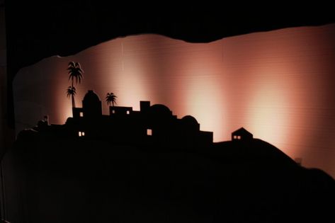 Bethlehem Silhouette, Christmas Stage Design, Venue Lighting, Church Stage Design Ideas, Stage Designs, Christmas Stage, Stage Design Ideas, Christmas Church, Church Stage Design