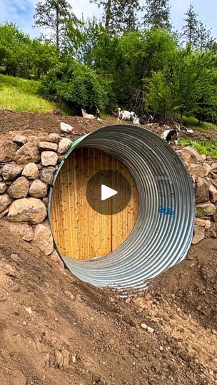 14K views · 325 reactions | Off-Grid Underground Wood Fired Sauna Build 🤝🛠️•On today’s episode we begin to backfill and bury the 10ft diameter steel corrugated culvert into the mountain side. We through a track on the excavator early in the morning. After we fixed that we began building the boulder faced rock walls up each side of the culvert which will act as retaining walls as we backfill soil around the culvert structure. The culvert will become the cave in which I build out the off-grid, cedar lined, wood fired sauna inside of. This project is starting to take shape.. I’m speechless & beside myself as the vision becomes reality.. 🪵🔥💧♨️🤩•It’s better to be a warrior in a garden than to be a gardener in a war. 🌱🥷•#modern #rural #civilian #selfsufficient #off-grid #sustainablelivin Underground Sauna, A Warrior In A Garden, Wood Fired Sauna, Warrior In A Garden, Sauna Build, Boulder Retaining Wall, Be A Warrior, Rock Walls, Survival Skills Life Hacks