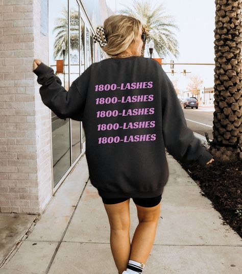 1800-LASHES, Lash Sweatshirt, Lash Artist Sweatshirt, Lash Artist Crew Neck, Lash Artist Gifts, Lash Tech Gifts, Lash Merch, Lash Apparel Lash Tech, Artist Gifts, How To Clean Iron, Lash Artist, Tech Gifts, May 7, Sweatshirt Designs, Sizing Chart, Heavy Fabric