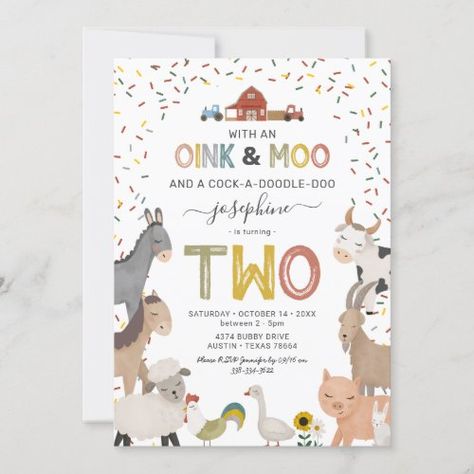 Farm 2nd Birthday, Farm First Birthday, Farm Invitation, Barnyard Birthday Party, Farm Theme Birthday, Farm Animals Birthday Party, Farm Themed Birthday Party, 2nd Birthday Boys, Farm Animal Birthday