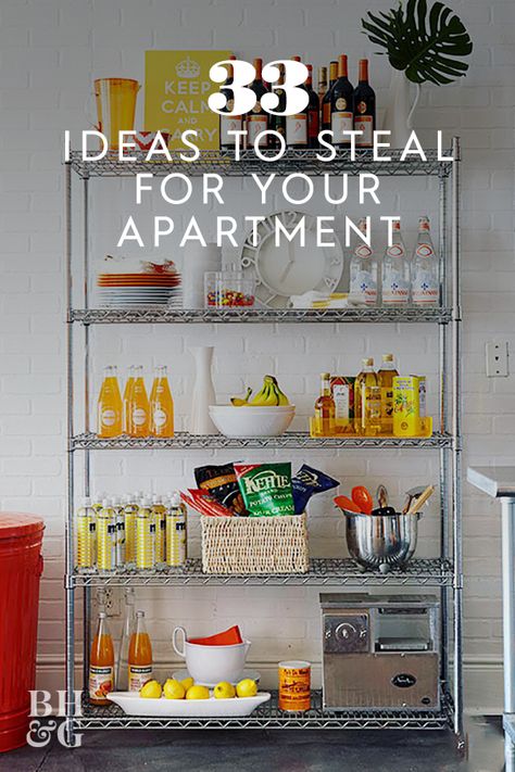 Living in a small space is tough, especially when your decorating options are limited by rental rules and landlord laws. Let these small apartment decorating ideas on a budget inspire you to make the home (and space) you want. #decorating #homedecor #apartment #smallspace #renter #bhg Small Apartment Storage Solutions, Apartment Dining Area, Small Apartment Decorating Ideas, Small Apartment Storage, Small Apartment Furniture, Rental Home Decor, Apartment Decorating Ideas, Apartment Storage, Small Apartment Kitchen