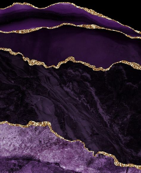 Gold And Purple Aesthetic, Amethyst Branding, Geode Background, Purple And Gold Iphone Wallpaper, Wallpaper Marble Purple, Purple Marble Background, Dark Purple Marble Wallpaper, Purple And Gold Wallpaper, Purple Geode Wallpaper