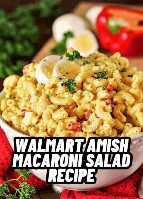 Walmart Amish Macaroni Salad Recipe Amish Macaroni Salad Recipe, Deli Salads, Amish Macaroni Salad, Creamy Pasta Salads, Macaroni Salad Recipe, Pasta Salads, Macaroni Salad, Creamy Pasta, Yummy Foods