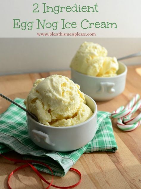 Eggnog Ice Cream Recipe, Egg Nog Ice Cream, Eggnog Ice Cream, Eggnog Dessert, Easy Eggnog, Nice Cream Recipe, Easy Ice Cream Recipe, Homemade Eggnog, Making Homemade Ice Cream