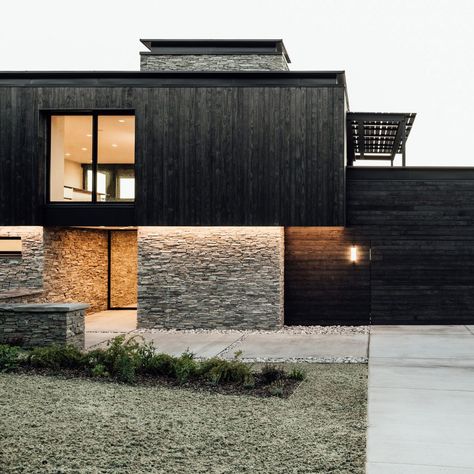 Black Building, Wood Facade, Charred Wood, Shou Sugi Ban, Mountain Modern, Timber Cladding, Passive House, Timber House, Wood Siding