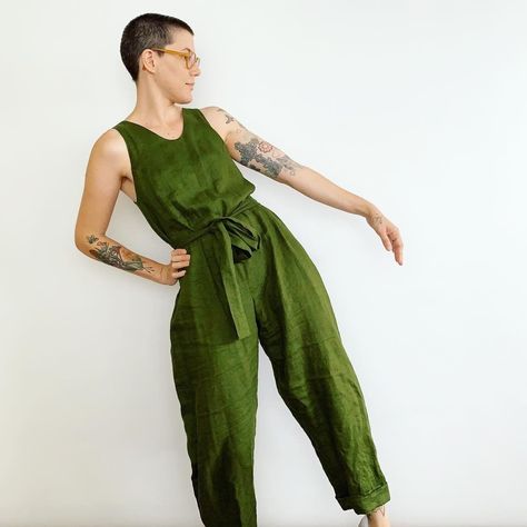 Peppermint Patterns Free Jumpsuit Pattern Free Jumpsuit Pattern, Easy Sewing Projects Clothes, Fashion Sewing Projects, Boho Jumpsuit, Sewing Projects Clothes, Boho Summer Outfits, Jumpsuit Pattern, Sewing Skirts, Clothes Sewing Patterns