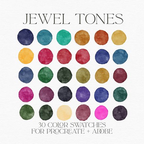 ✅  Click Link! ⬆️. Download this free Jewel Tone Procreate palette with 10 colorful swatches for your next design project. #procreatepalette #jeweltones . #Jewel_Tones_Artwork #Jewels_Color_Palette #Chicago_Color_Palette #Jewel_Toned_Wedding_Palette Color Palette With Slate Blue, Soft Jewel Tone Wedding, Jewel Tone Colors Palette, Jewels Color Palette, Byzantine Color Palette, Elegant Jewel Tone Wedding, Vintage Jewel Tone Wedding, Jewel Tones Wedding Colors, Gem Colored Wedding