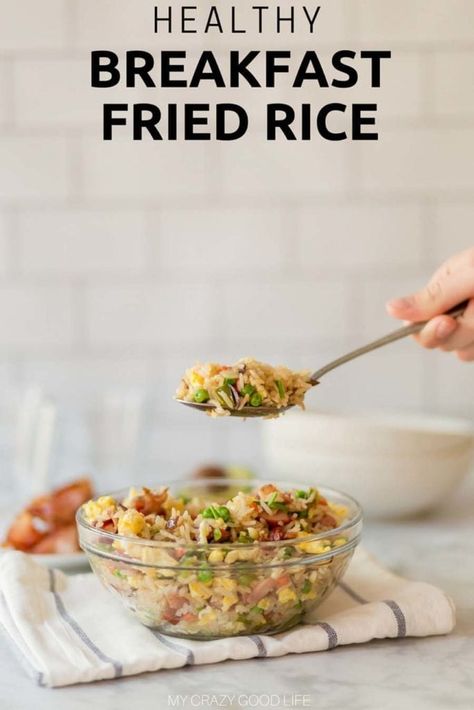 This healthy breakfast fried rice recipe is perfect for camping, meal prep, or even healthy breakfast for dinner! It's a great 21 Day Fix breakfast recipe, and good for 80 Day Obsession breakfast as well as 2B Mindset breakfast! #21dayfix #healthybreakfast #mealprep #2bmindset #80dayobsession Healthy Breakfast Fried Rice, Breakfast Fried Rice, Breakfast Rice, 21 Day Fix Breakfast, Breakfast Sides Dishes, Beachbody Programs, 21 Day Fix Meal Plan, Fried Breakfast, 2b Mindset