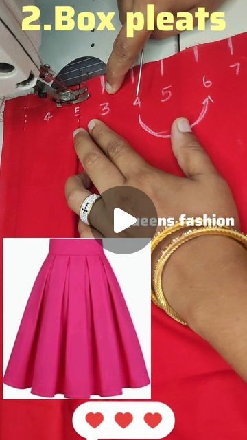 Satin Dress Diy, Girls Apron Dress, Types Of Pleats, Sewing Classes For Beginners, Sewing Beginners, Pleated Skirt Pattern, Tailoring Classes, Girls Apron, Easy Dress Sewing Patterns