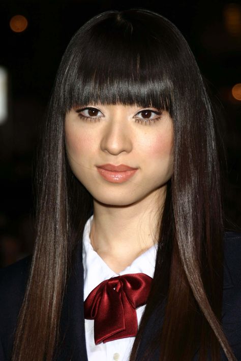 Chiaki Kuriyama is Go-Go Yubari Gogo Yubari Costume, Go Go Yubari, Ju On The Grudge, Chiaki Kuriyama, Kill Bill Movie, Gogo Yubari, J Horror, The Grudge, Famous Personalities