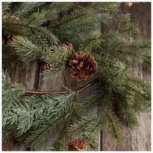 Christmas Floral, Wreaths & Garlands - Christmas Decorations | Hobby Lobby Christmas Plants Outdoor, Pine Tree Decor, Pine Cone Garland, Mantel Garland, Vintage Lampshades, Pinecone Garland, Christmas Plants, Pine Garland, Christmas Floral Arrangements