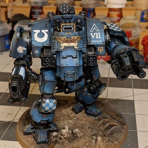 Warhammer 40k Ultramarines Miniatures, Ultramarines Dreadnought, Warhammer Vehicles, Space Marine Dreadnought, Warhammer Marine, 40k Vehicles, Warhammer 40k Space Wolves, Warhammer 40k Figures, Warhammer Figures