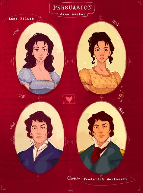 Source: fawnilu-Fanart Collection #Persuasion #art #fanart Persuasion Jane Austen, Jane Austen Novels, Romantic Novel, Jane Austen Books, Art Fanart, Imaginary Friend, Commissions Open, Historical Romance, Classic Literature