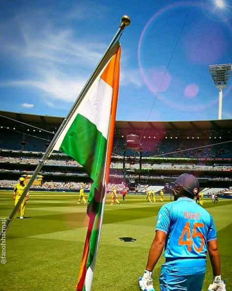 Rohit Sharma With Indian Flag, Ms Doni, Rohit Sharma, India Flag, Indian Flag, Ranbir Kapoor, Indian Army, Republic Day, Wind Sock