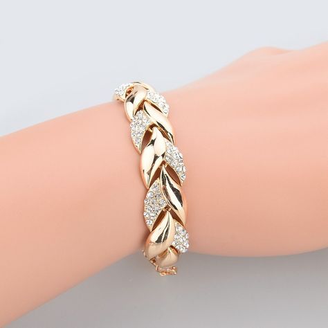 aeProduct.getSubject() Owl Bracelet, The Bangles, Gold Armband, Leaf Bracelet, Hot Jewelry, Gold Bracelet For Women, Wedding Bridal Jewellery, Hand Chain, Fancy Jewelry