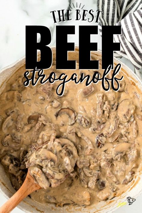 Chicken Dumplings Easy, Recipe For Beef Stroganoff, Creamy Mushroom Gravy, Best Beef Stroganoff, Beef Stroganoff Crockpot, Beef Stroganoff Easy, Slow Cooker Beef Stroganoff, Baked Lasagna, Hearty Comfort Food