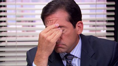 Michael Scott facepalm Frustrated Meme, Facepalm Meme, Annoyed Meme, Michael Scott The Office, The Office Stickers, Event App, Michael Scott Quotes, The Office Show, Office Memes