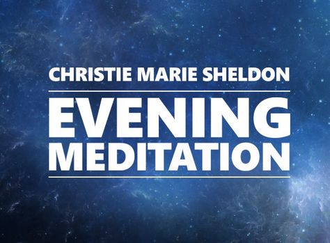 Christie Marie Sheldon | Evening Meditation | Omvana Christie Marie Sheldon, Evening Meditation, Keep Calm Artwork, Meditation, Mindfulness, Health, Quick Saves