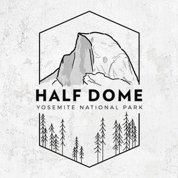 Yosemite National Park Apparel & Gifts | Because Tees Half Dome Tattoo, Yosemite Tattoo, Horsetail Falls, Half Dome Yosemite, Laser Engraved Ideas, Mountain Tattoo, Yosemite National, Tattoo Inspo, Yosemite National Park