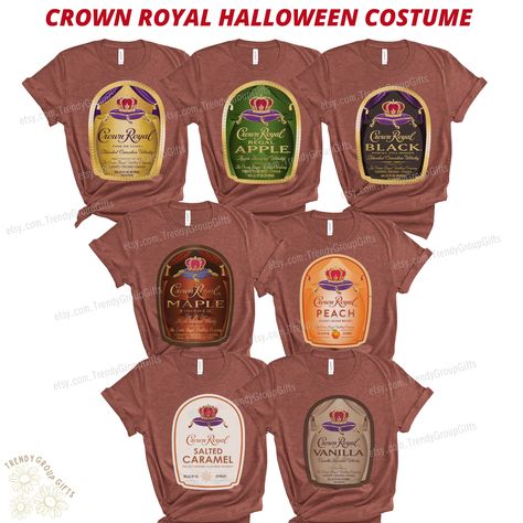 Group Halloween Shirts, Crown Costume, Apple Gifts, Group Gifts, Group Halloween Costumes, Halloween Shirts, Crown Royal, Halloween Shirt, San Jose