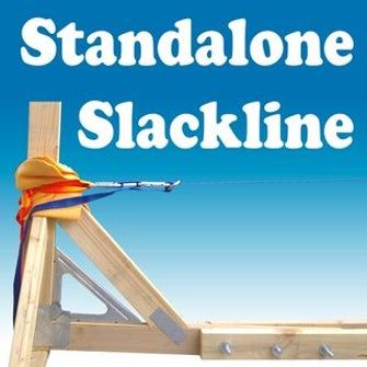 Slackline Without Trees, Gymnastics Ideas, Slack Line, Ninja Course, Backyard Gym, A Frames, Course Ideas, Indoor Gym, House Crafts