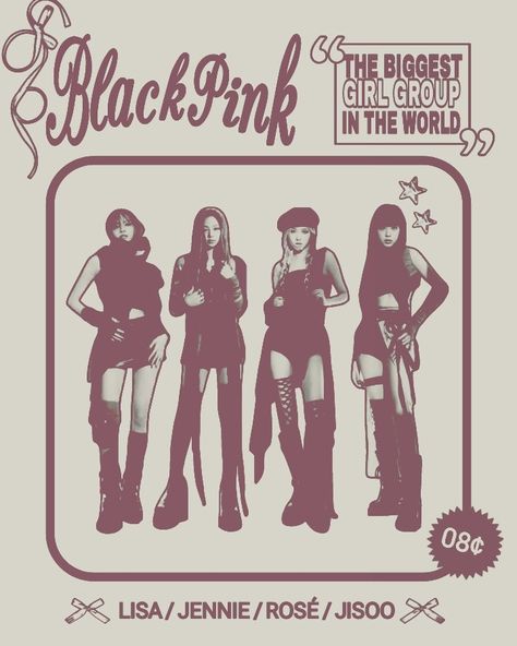 #blackpink #poster #blackpinkposter #jisoo #jennie #rosé #lisa #jisooposter #jennieposter #roséposter #lisaposter #thealbum #bornpink #aesthetic #poster #vintageposter #aestheticposter Poster Prints Blackpink, Blackpink Comic, Blackpink Poster, Aesthetic Poster, Rosé Jisoo, Pink Posters, Vintage Poster, Girl Group, Black Pink